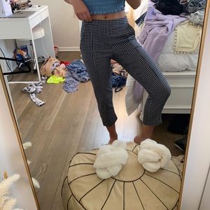 CHECKERED PANTS ANKLE CUT